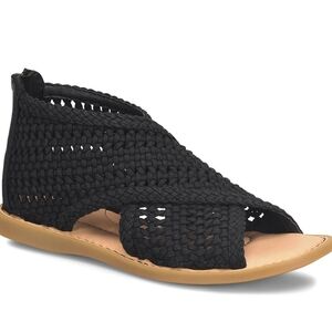 Born Black Woven Sandals